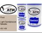 Preview: Ford, Light Sandalwood Metallic, A5 / A8: 500ml Lackdose + 500ml Klarlack + 250ml Härter - Set, von ATW Autoteile West.